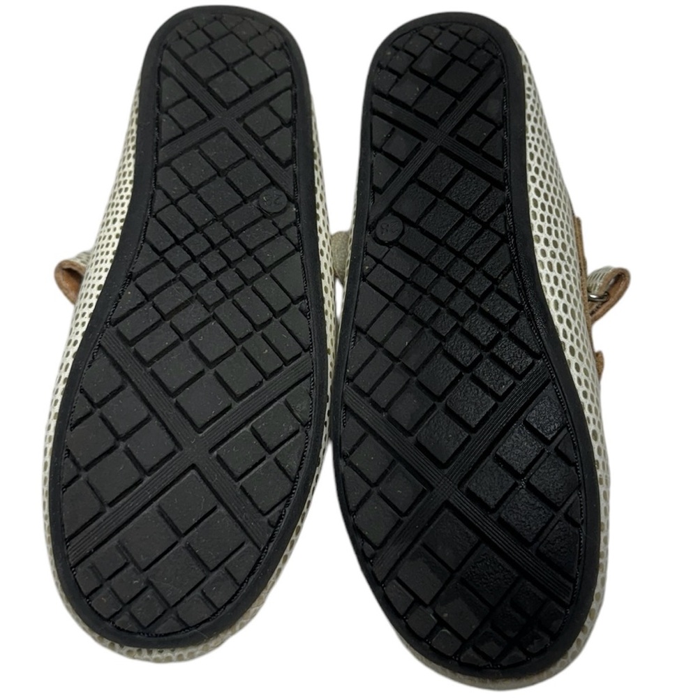UMI Moraine I Leather Cream and Metallic Gold Mary Janes Toddler Girl Size 10.5 - Picture 11 of 12